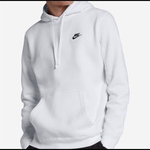 SOLD!! white nike hoodie unisex